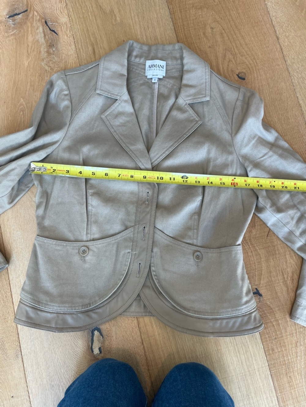 Armani Collezioni Beige Tailored Women's Blazer - Picture 7 of 8